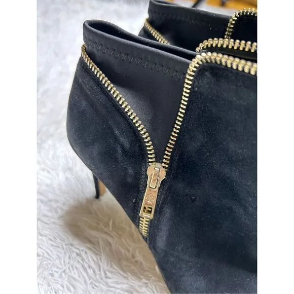 Ann Taylor Black Open Toe Heels Size 7.5 inches