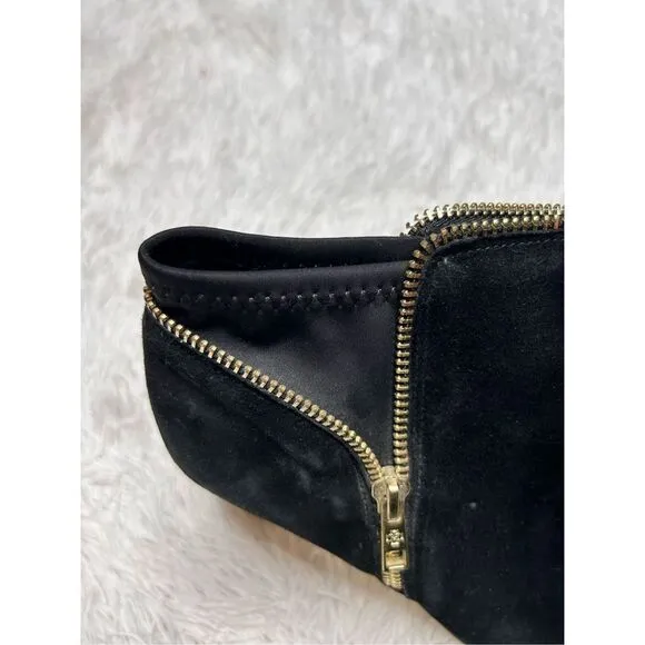 Ann Taylor Black Open Toe Heels Size 7.5 inches