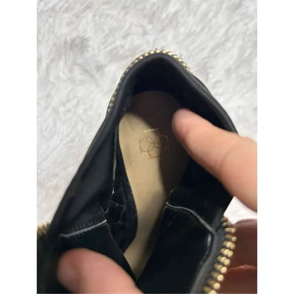Ann Taylor Black Open Toe Heels Size 7.5 inches