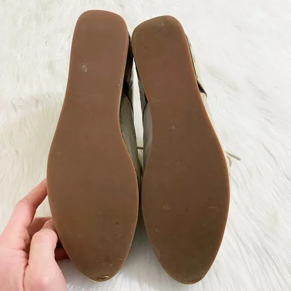 Anthro Kelsi Dagger Bone Leather Oxfords with Wooden Platform Sole Lace Up Sz 6