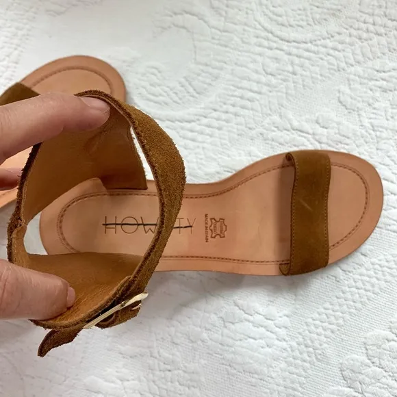 Anthropologie Howsty Celia Leather Heeled Sandal 37
