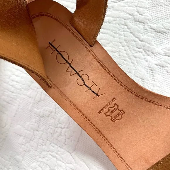 Anthropologie Howsty Celia Leather Heeled Sandal 37