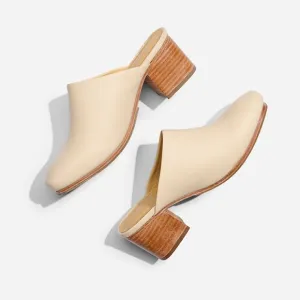 Anthropologie Nisolo All-Day Heeled Mule in Bone Size 6.5