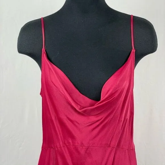 Anthropologie NWOT Pink Bias Slip Dress - Women’s L