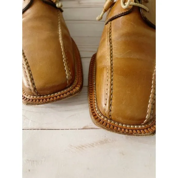 ANTONIO MAURIZI SIGNATURE BRITISH TAN LEATHER OXFORDS US 13 * EUR 46 UK …