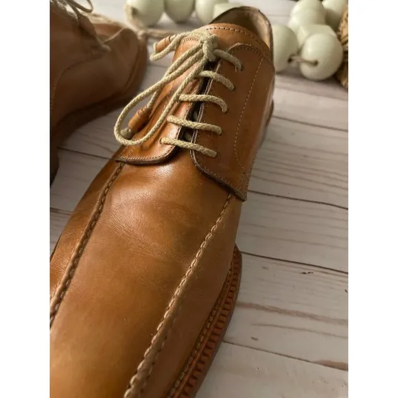 ANTONIO MAURIZI SIGNATURE BRITISH TAN LEATHER OXFORDS US 13 * EUR 46 UK …