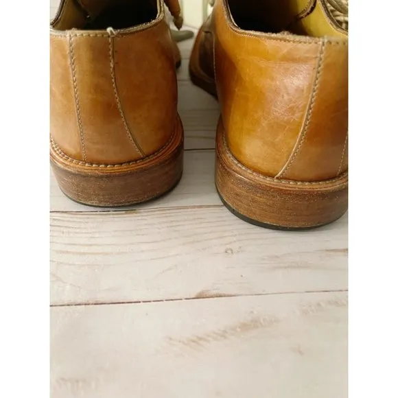 ANTONIO MAURIZI SIGNATURE BRITISH TAN LEATHER OXFORDS US 13 * EUR 46 UK …