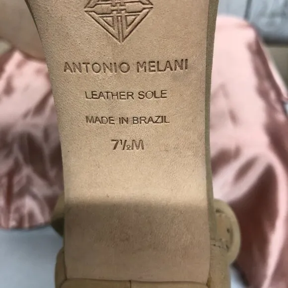 Antonio Melani Caroline Nubuck Leather Ankle Strap Heels Dillard's  Size 7 1/2