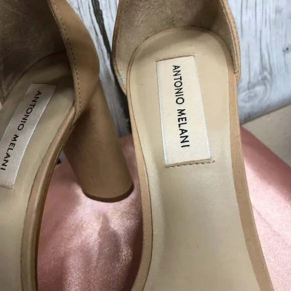 Antonio Melani Caroline Nubuck Leather Ankle Strap Heels Dillard's  Size 7 1/2