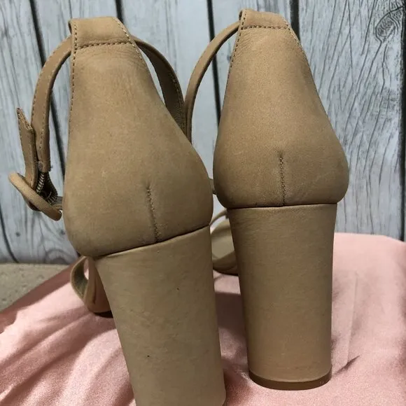 Antonio Melani Caroline Nubuck Leather Ankle Strap Heels Dillard's  Size 7 1/2