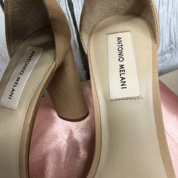 Antonio Melani Caroline Nubuck Leather Ankle Strap Heels Dillard's  Size 7 1/2