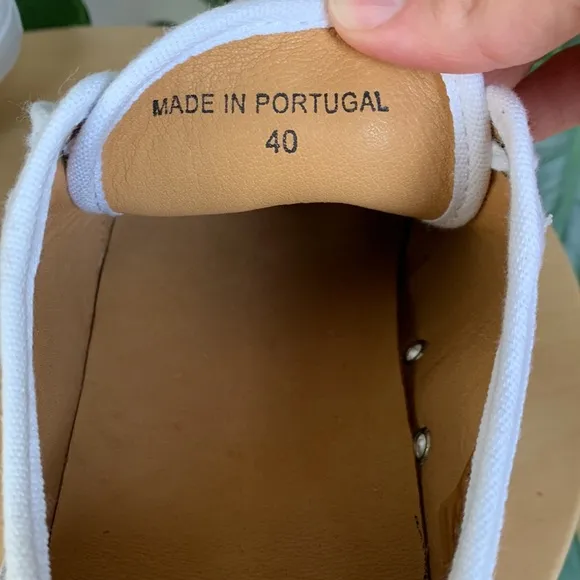 APRIX APR001 Suede and Canvas Sneaker in White and Light Gray