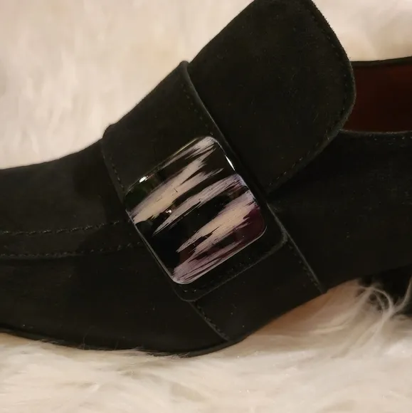Aquatalia Black Suede Heels