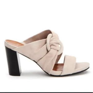 Aquatalia Breanne Suede Knotted Heels Waterproof Suede Sz 8