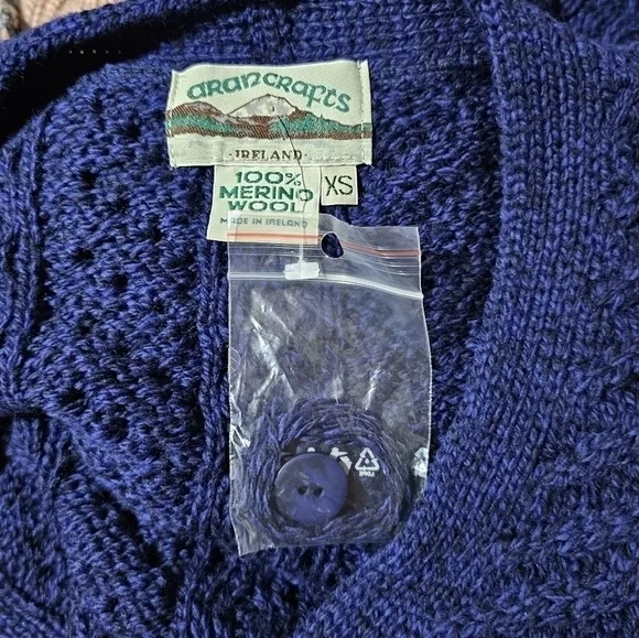 ARAN CRAFTS v-neck long cardigan