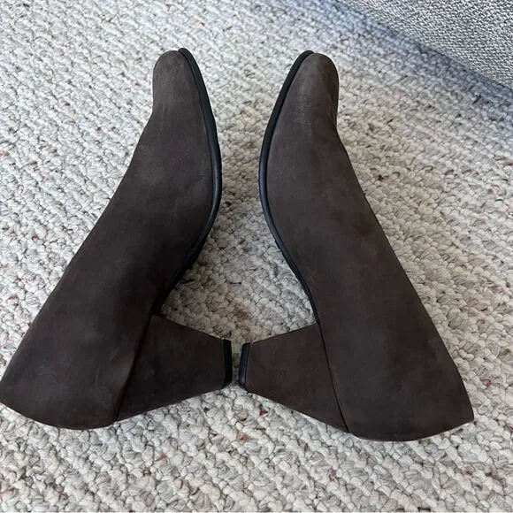 ARCHE LN Suede Nubuck Leather Block Heels