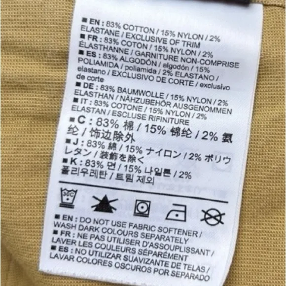 ARC’TERYX Altin Chino Mens Tan Flat Front Shorts