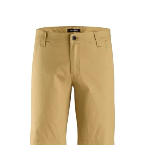 ARC’TERYX Altin Chino Mens Tan Flat Front Shorts