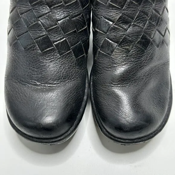 Ariat Black Leather Slip On Casual Clogs Shoes Womens 8 Nurse Work Comfy Comfort
