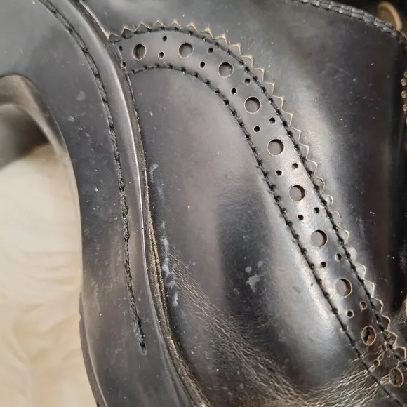 Ariat Bradford Distressed Leather Clogs Burnished Black Comfort Shabby Chic 7.5