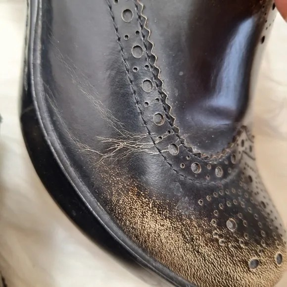 Ariat Bradford Distressed Leather Clogs Burnished Black Comfort Shabby Chic 7.5