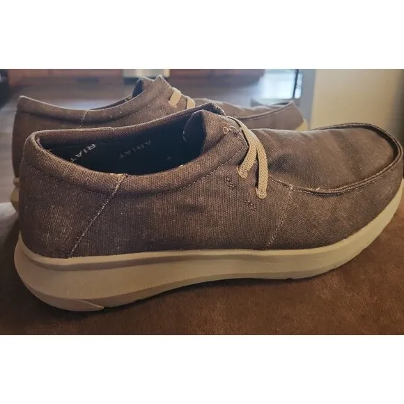 Ariat Men’s Hilo Stretch Brown Canvas size 11.5D