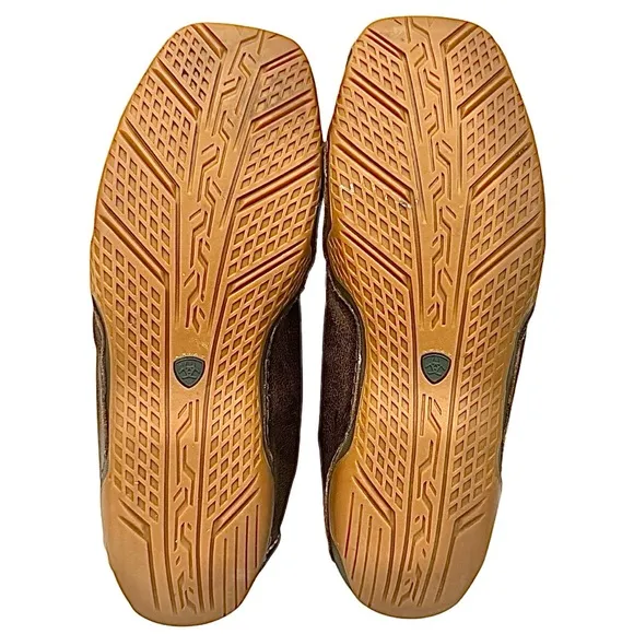 Ariat Rock Springs Wicker Full Grain Leather  Moccasin Brown Shoes Men’s 13 D