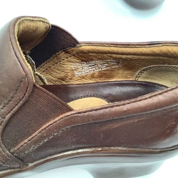 Ariat Shoes Clogs‎ US 7.5 B Brown Leather Casual Work Heels Womans