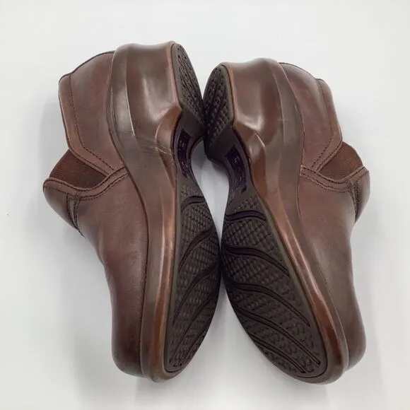 Ariat Shoes Clogs‎ US 7.5 B Brown Leather Casual Work Heels Womans