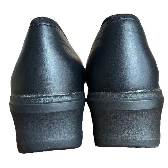 Ariat Shoes Women’s 7.5B Black Leather Steel Toe Work Clogs Slip Oil Resistant