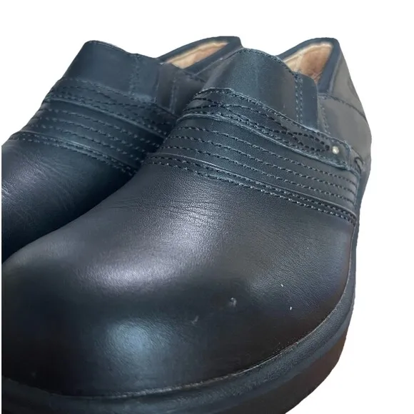 Ariat Shoes Women’s 7.5B Black Leather Steel Toe Work Clogs Slip Oil Resistant