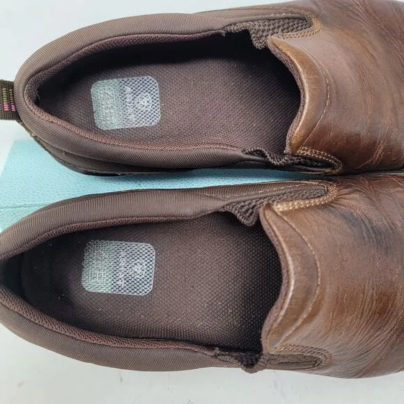 Ariat Traverse Slip-On Shoes Brown Leather Women's Sz 6.5B Work 10020171 Romeos