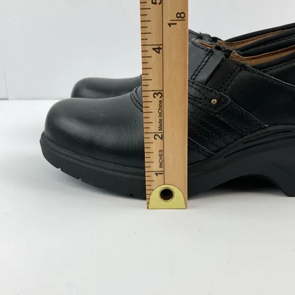 Ariat Women’s Leather Steel Toe Safety Slip On Clogs sz 6