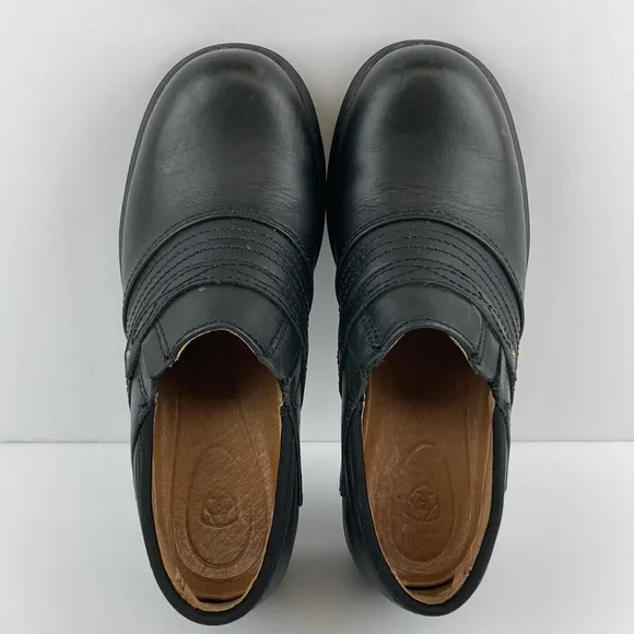 Ariat Women’s Leather Steel Toe Safety Slip On Clogs sz 6