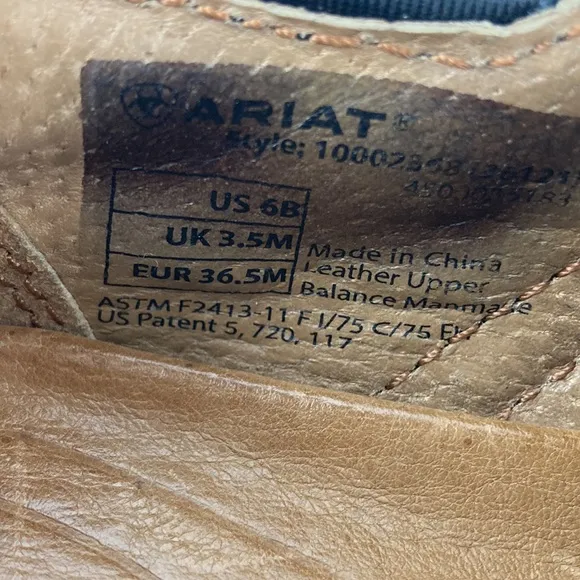 Ariat Women’s Leather Steel Toe Safety Slip On Clogs sz 6