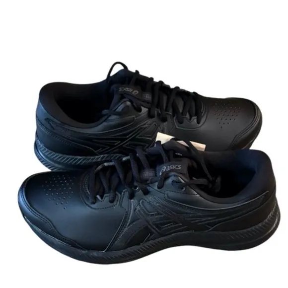 Asics Gel Contend Sl Mens Black Walking Shoes Size 8.5 Sneakers