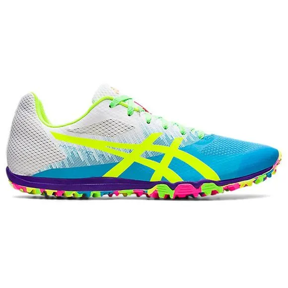 Asics HYPER XC 2 Track &amp; Field Shoes Digital Aqua/Safety Yellow Size 10.5