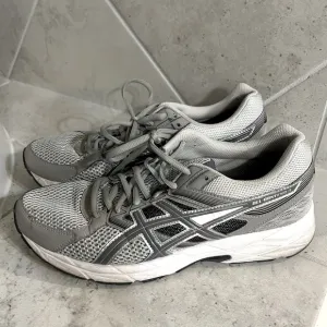 ASICS Men GEL-CONTEND 3 grey athletic walking shoes, sz 9 EU 42.5, lace up style