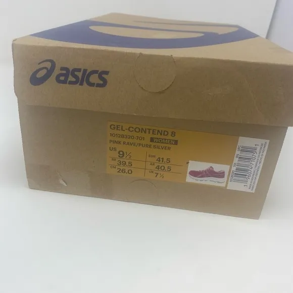 Asics Pink rave Gel content 8 Athletic Running Shoes