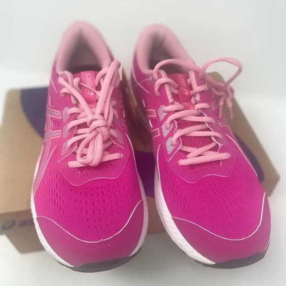 Asics Pink rave Gel content 8 Athletic Running Shoes