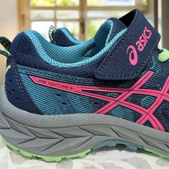 ASICS Pre Venture 9 PS Kids Supportive Sneakers Shoes Size 2 EU 33.5