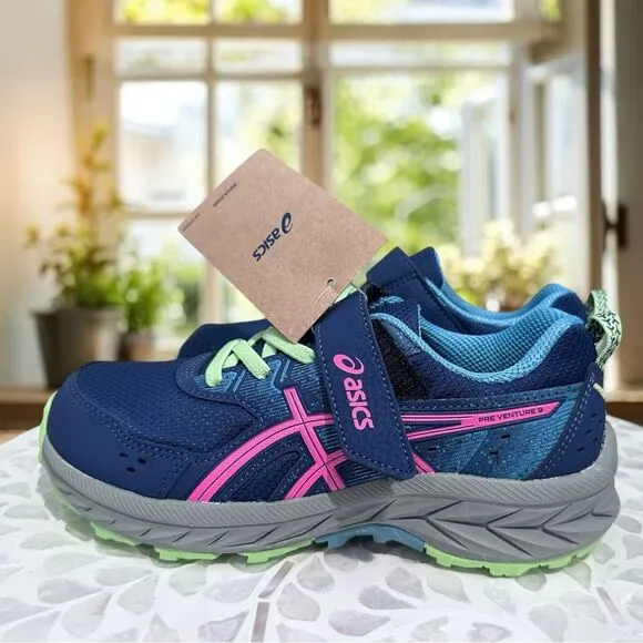 ASICS Pre Venture 9 PS Kids Supportive Sneakers Shoes Size 2 EU 33.5