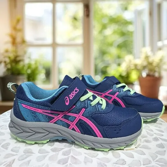 ASICS Pre Venture 9 PS Kids Supportive Sneakers Shoes Size 2 EU 33.5