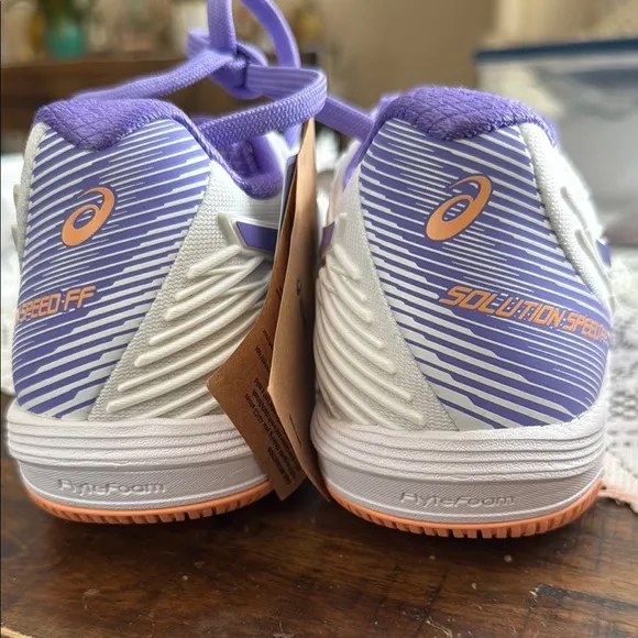 ASICS Purple and White Athletic Shoes for Performance