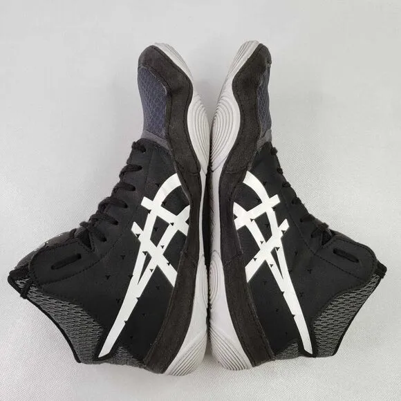 Asics Wrestling Shoes Mens 10.5 Snapdown 3 White Black Lace Up Lightweight