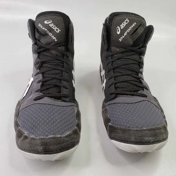 Asics Wrestling Shoes Mens 10.5 Snapdown 3 White Black Lace Up Lightweight