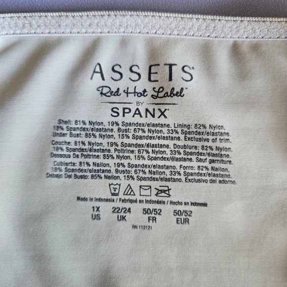 Assets Red Hot Label By SPANX Nude Slipon Cami Shapewear Dress Women's 1X