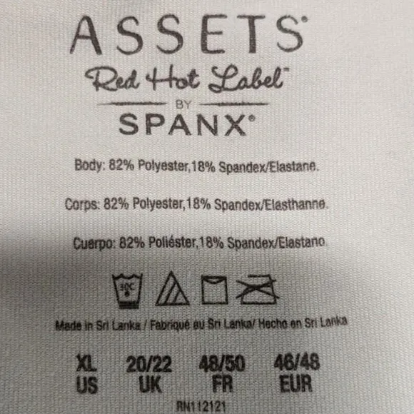 Assets Red Hot Label by Spanx Strapless Control Slip Shaper