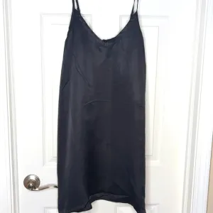 Athleta Calm Cool Slip Dress, Black, size M NWT