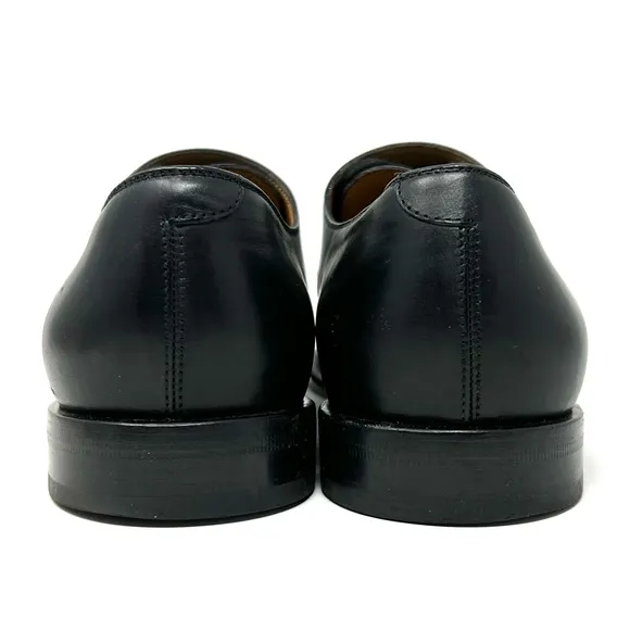 AUTHENTIC! Gucci Betis Matt Nero Black Leather Side Lace Up Oxfords Size 8.5
